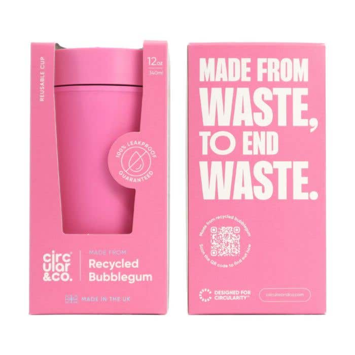 Circular&Co Recycled Bubblegum Coffee Cup 340 ml Kaffeebecher