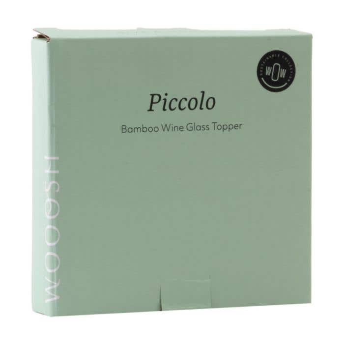 Wooosh Piccolo Bamboo Wine Glass Topper