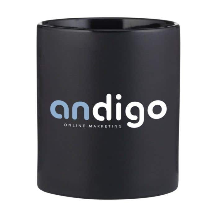 Kitty Mug Matt Black 350 ml