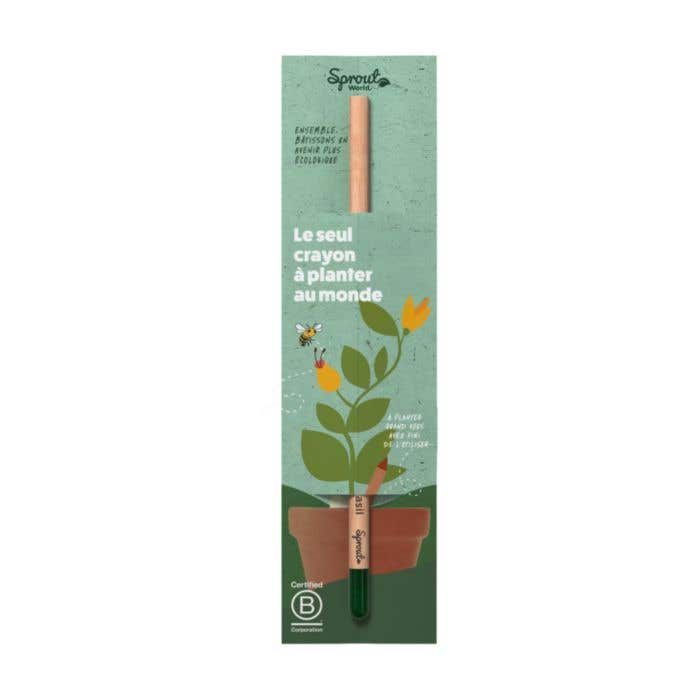 Sproutworld Unsharpened Pencil & Header Card crayon non taillé