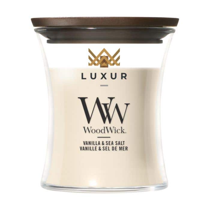 WoodWick Vanilla & Sea Salt Mini Candle bougie parfumée
