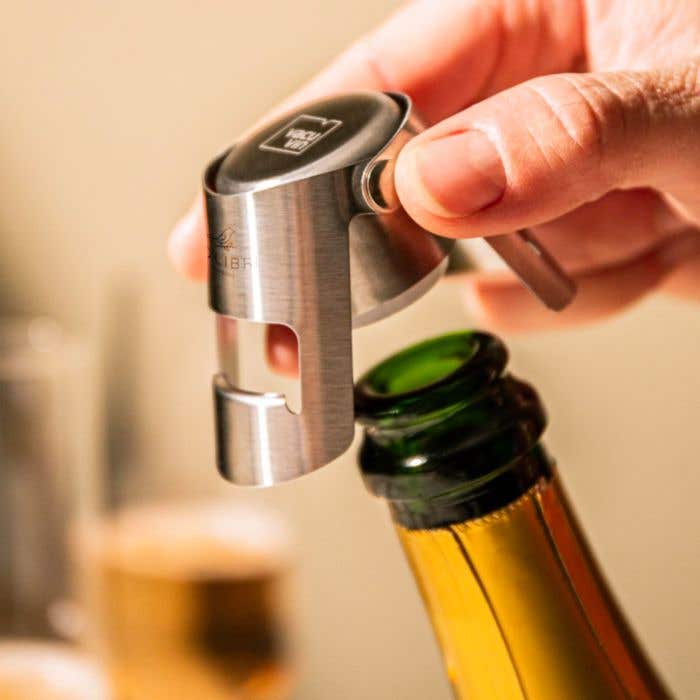 Vacu Vin Champagne Stopper Stainless Steel bottle cap