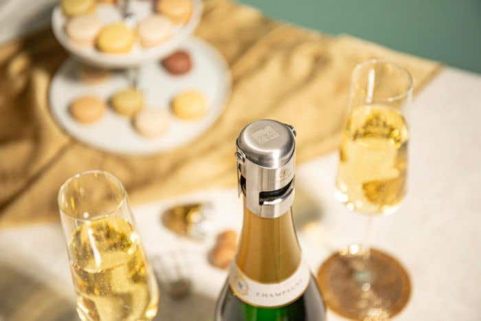 Vacu Vin Champagne Stopper Stainless Steel bottle cap